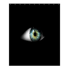 Eye On The Black Background Shower Curtain 60  X 72  (medium)  by Nexatart