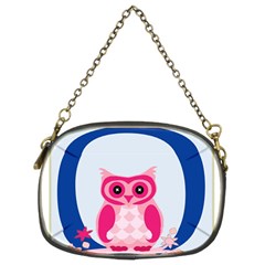 Alphabet Letter O With Owl Illustration Ideal For Teaching Kids Chain Purses (two Sides)  by Nexatart