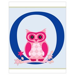 Alphabet Letter O With Owl Illustration Ideal For Teaching Kids Drawstring Bag (small) by Nexatart