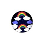 Rainbow Animation Golf Ball Marker (4 pack) Front