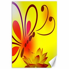 Butterfly Background Wallpaper Texture Canvas 20  X 30   by Nexatart