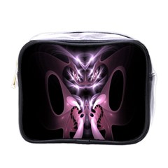 Angry Mantis Fractal In Shades Of Purple Mini Toiletries Bags