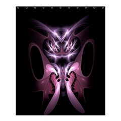 Angry Mantis Fractal In Shades Of Purple Shower Curtain 60  X 72  (medium)  by Nexatart