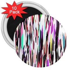 Randomized Colors Background Wallpaper 3  Magnets (10 Pack)  by Nexatart