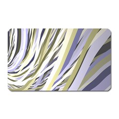 Wavy Ribbons Background Wallpaper Magnet (rectangular) by Nexatart