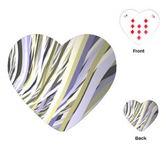 Wavy Ribbons Background Wallpaper Playing Cards (heart) 