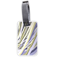 Wavy Ribbons Background Wallpaper Luggage Tags (one Side)  by Nexatart