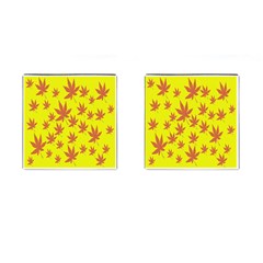 Autumn Background Cufflinks (square) by Nexatart