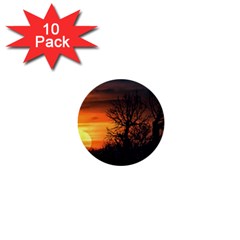 Sunset At Nature Landscape 1  Mini Buttons (10 Pack)  by dflcprints