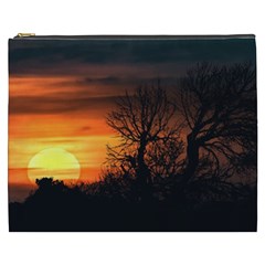 Sunset At Nature Landscape Cosmetic Bag (xxxl)  by dflcprints
