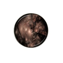 A Fractal Image In Shades Of Brown Hat Clip Ball Marker