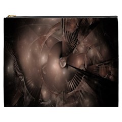 A Fractal Image In Shades Of Brown Cosmetic Bag (xxxl)  by Nexatart