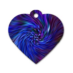 Stylish Twirl Dog Tag Heart (two Sides) by Nexatart