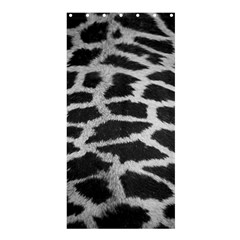Black And White Giraffe Skin Pattern Shower Curtain 36  X 72  (stall)  by Nexatart