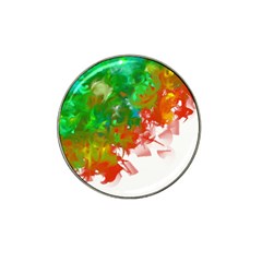 Digitally Painted Messy Paint Background Textur Hat Clip Ball Marker by Nexatart