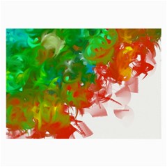 Digitally Painted Messy Paint Background Textur Large Glasses Cloth (2-side) by Nexatart