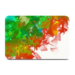 Digitally Painted Messy Paint Background Textur Plate Mats by Nexatart