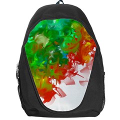 Digitally Painted Messy Paint Background Textur Backpack Bag by Nexatart