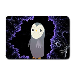 Fractal Image With Penguin Drawing Small Doormat  by Nexatart