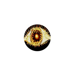 Flame Eye Burning Hot Eye Illustration 1  Mini Magnets