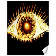 Flame Eye Burning Hot Eye Illustration Canvas 12  x 16  