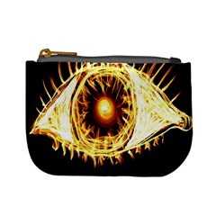 Flame Eye Burning Hot Eye Illustration Mini Coin Purses