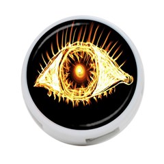 Flame Eye Burning Hot Eye Illustration 4-Port USB Hub (Two Sides) 