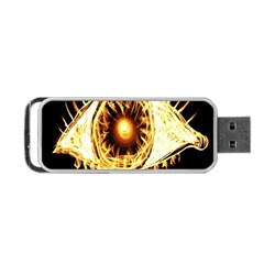 Flame Eye Burning Hot Eye Illustration Portable USB Flash (Two Sides)