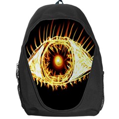 Flame Eye Burning Hot Eye Illustration Backpack Bag