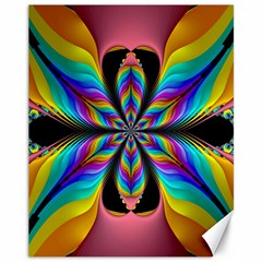 Fractal Butterfly Canvas 11  X 14   by Nexatart