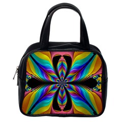 Fractal Butterfly Classic Handbags (one Side)