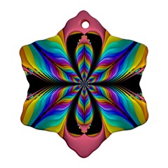 Fractal Butterfly Snowflake Ornament (two Sides) by Nexatart