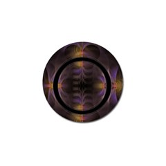 Wallpaper With Fractal Black Ring Golf Ball Marker (4 Pack)