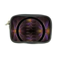 Wallpaper With Fractal Black Ring Coin Purse by Nexatart