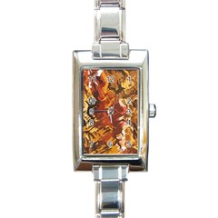 Abstraction Abstract Pattern Rectangle Italian Charm Watch