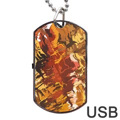 Abstraction Abstract Pattern Dog Tag USB Flash (One Side)