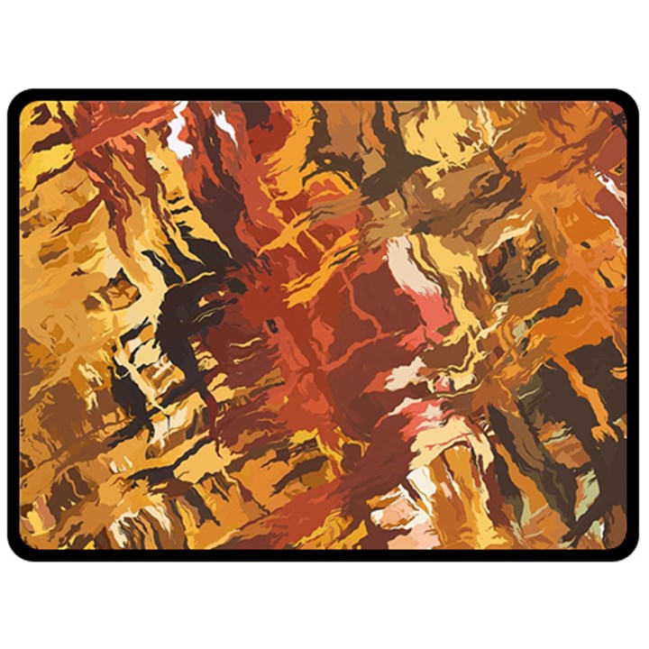 Abstraction Abstract Pattern Double Sided Fleece Blanket (Large) 