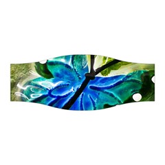 Blue Spotted Butterfly Art In Glass With White Spots Stretchable Headband by Nexatart