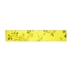 Flowery Yellow Fabric Flano Scarf (mini)