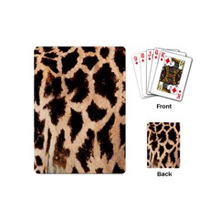 Giraffe Texture Yellow And Brown Spots On Giraffe Skin Playing Cards (mini)  by Nexatart