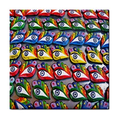 The Eye Of Osiris As Seen On Mediterranean Fishing Boats For Good Luck Tile Coasters