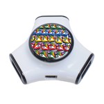 The Eye Of Osiris As Seen On Mediterranean Fishing Boats For Good Luck 3-Port USB Hub Front