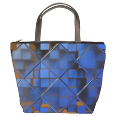 Glass Abstract Art Pattern Bucket Bags by Nexatart