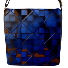 Glass Abstract Art Pattern Flap Messenger Bag (s) by Nexatart