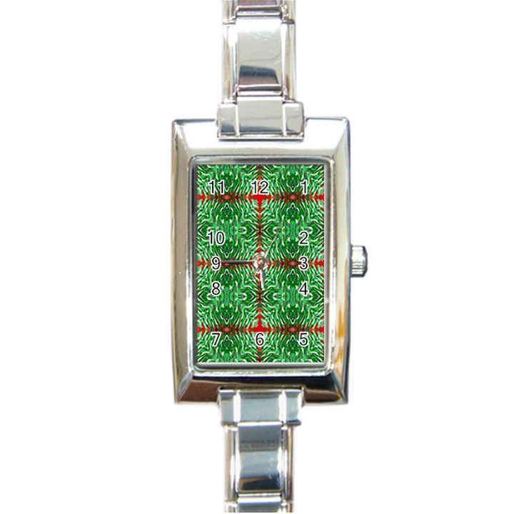 Geometric Seamless Pattern Digital Computer Graphic Rectangle Italian Charm Watch