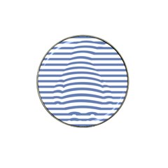 Animals Illusion Penguin Line Blue White Hat Clip Ball Marker