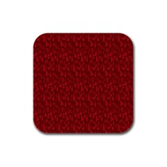 Bicycle Guitar Casual Car Red Rubber Square Coaster (4 Pack)  by Mariart