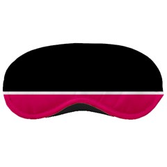 Black Pink Line White Sleeping Masks