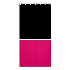 Black Pink Line White Shower Curtain 36  X 72  (stall) 