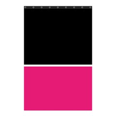 Black Pink Line White Shower Curtain 48  X 72  (small) 